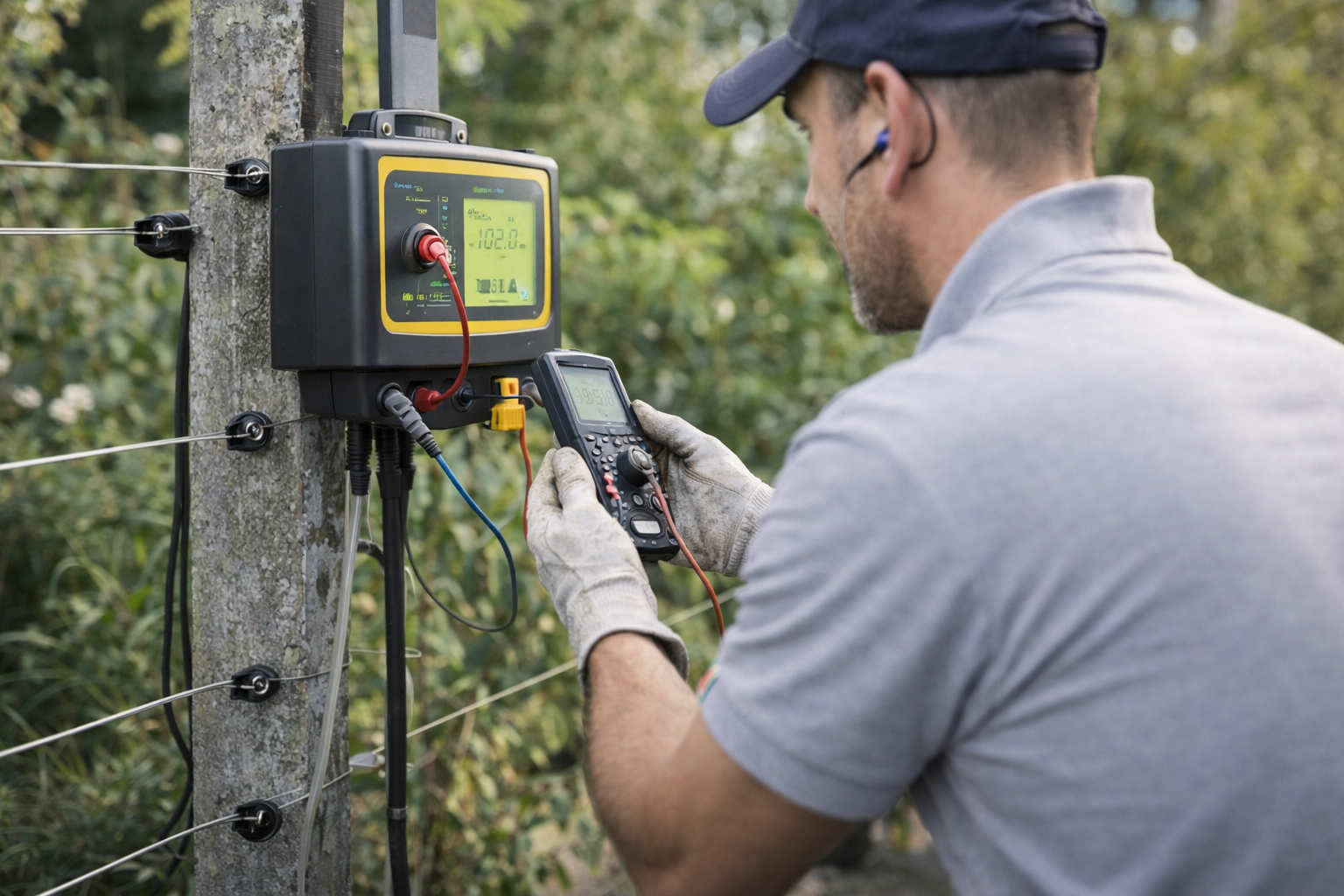 Maintenance and support for electric fencing